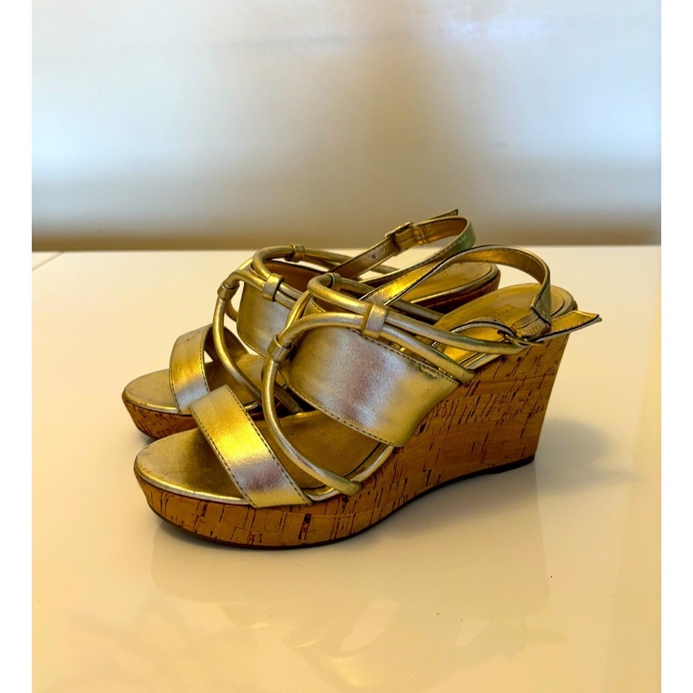 Gold Platform Wedges